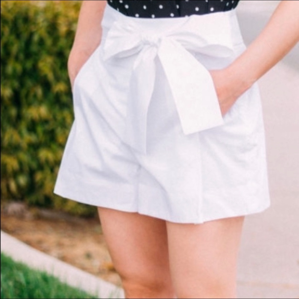 J Crew tie waste shorts high waist